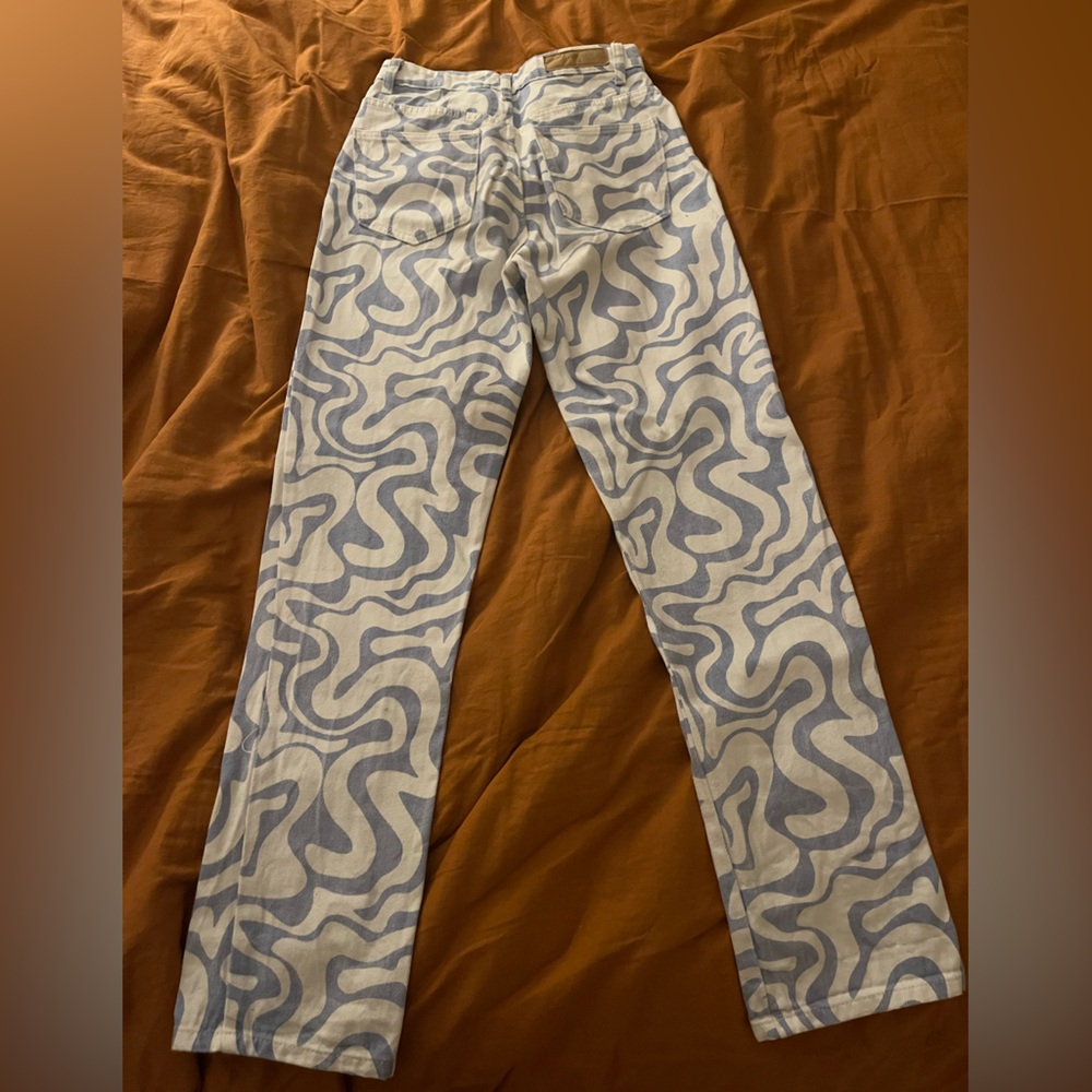 Cotton On blue swirl jeans